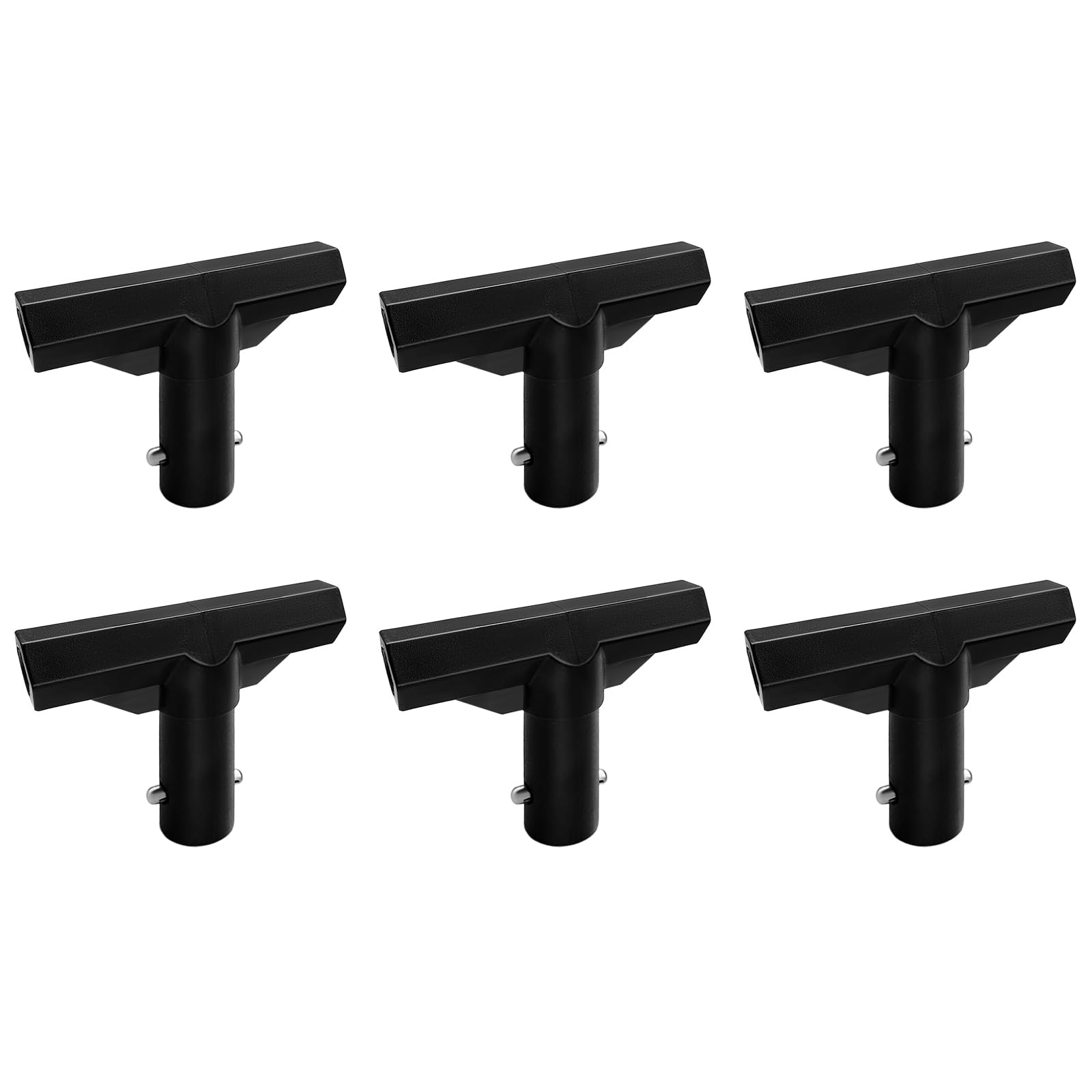 MSSVIGING Trampoline Plastic T Connectors, 6 Pack, for Top Ring System