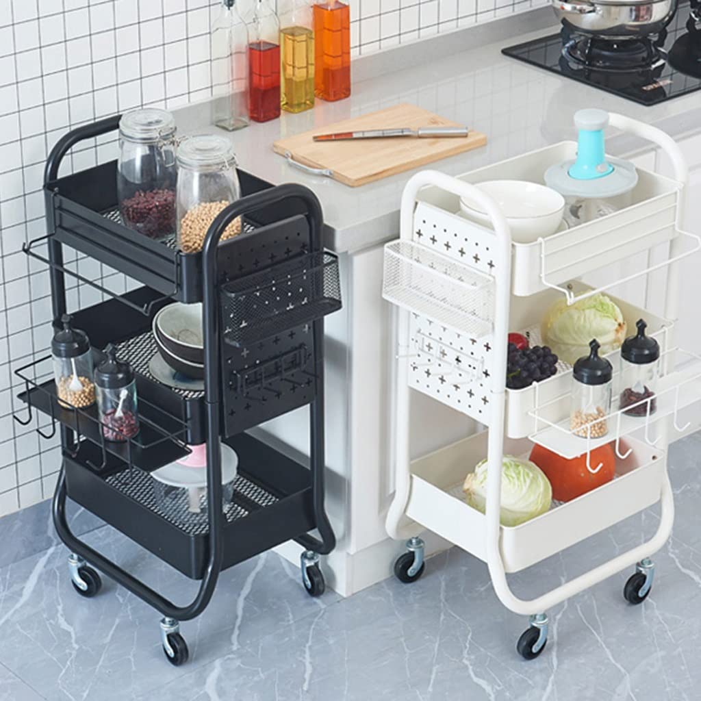 Carrito rodante resistente con cestas extraíbles y HooVersátil Stopara el hogar, oficina, aula, cocina y suministros de manualidades