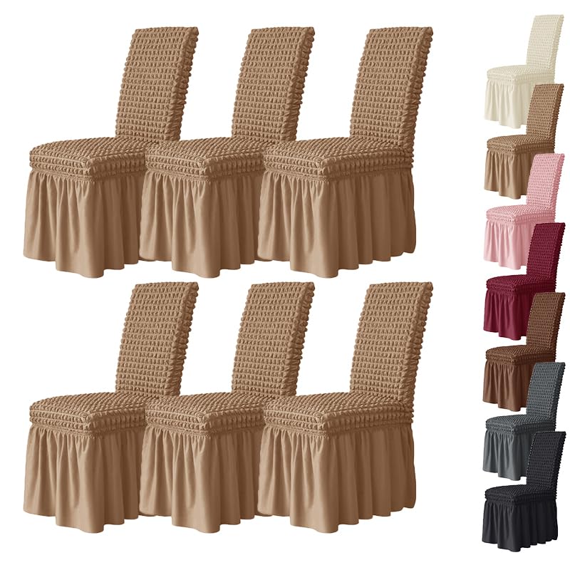 Housse de chaise bureau extensible khaki pour sublimer votre coin ordinateur