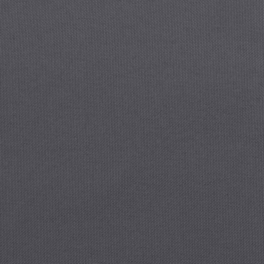 2 cuscini per sedia da giardino, colore antracite, 50 x 50 x 3 cm, in tessuto Oxford, impermeabile, antiscivolo, con nastri, per giardino, balcone, terrazza, comodi cuscini per sedia, panca