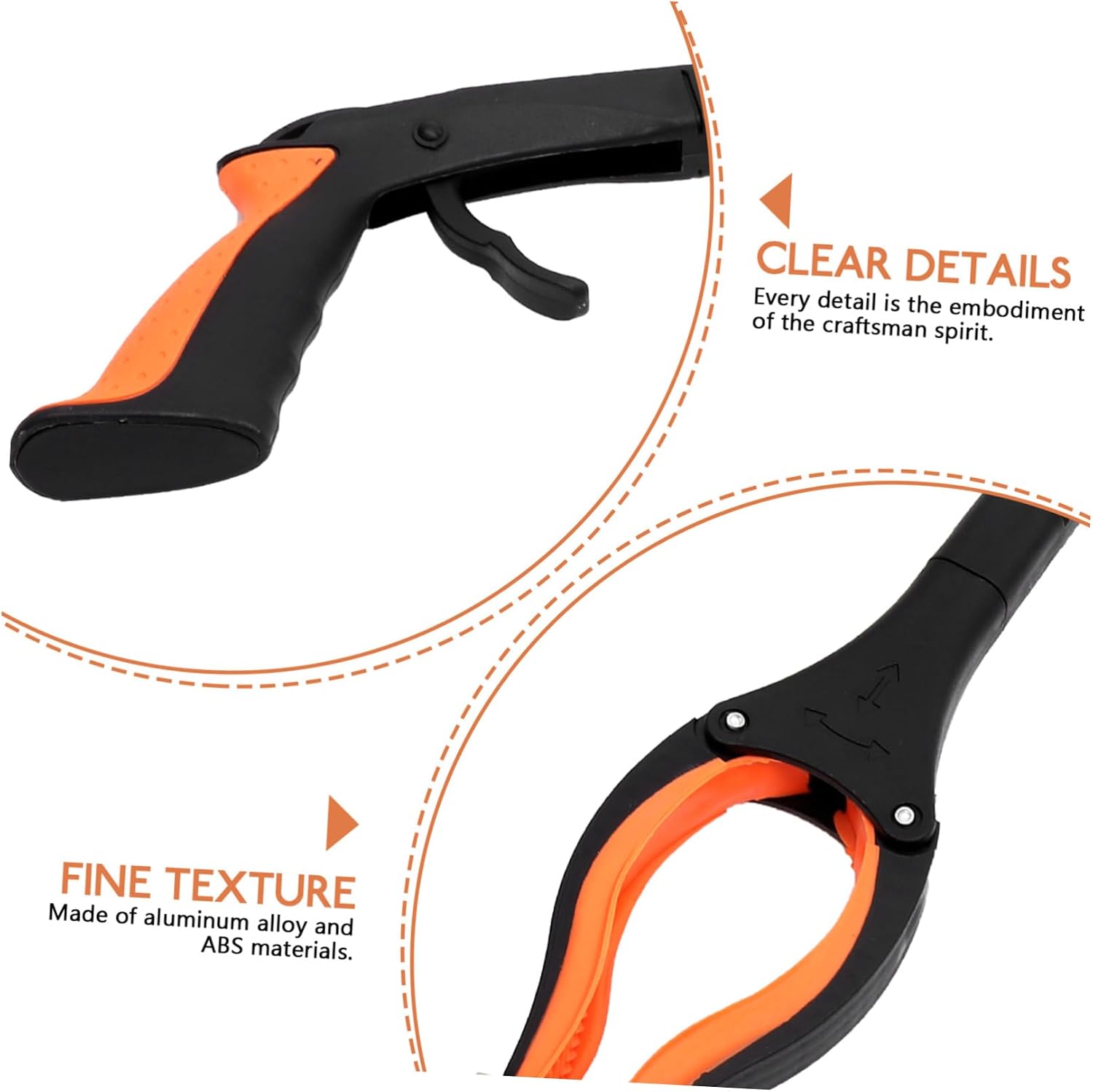 Household Foldable Trash Picker Upper Tool Compact Litter Grabber for Easy Cleanup Versatile Garbage Clip for Home Parks and Shops Lightweight and Portable Design
