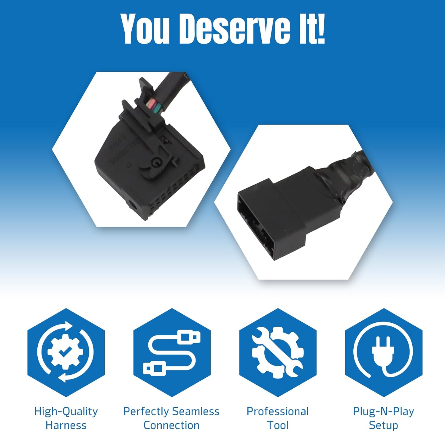 Column Shifter to Center Console Shifter Conversion Harness for 2021-2023 Ford F150, Convert Column Shift to Stowable Shift