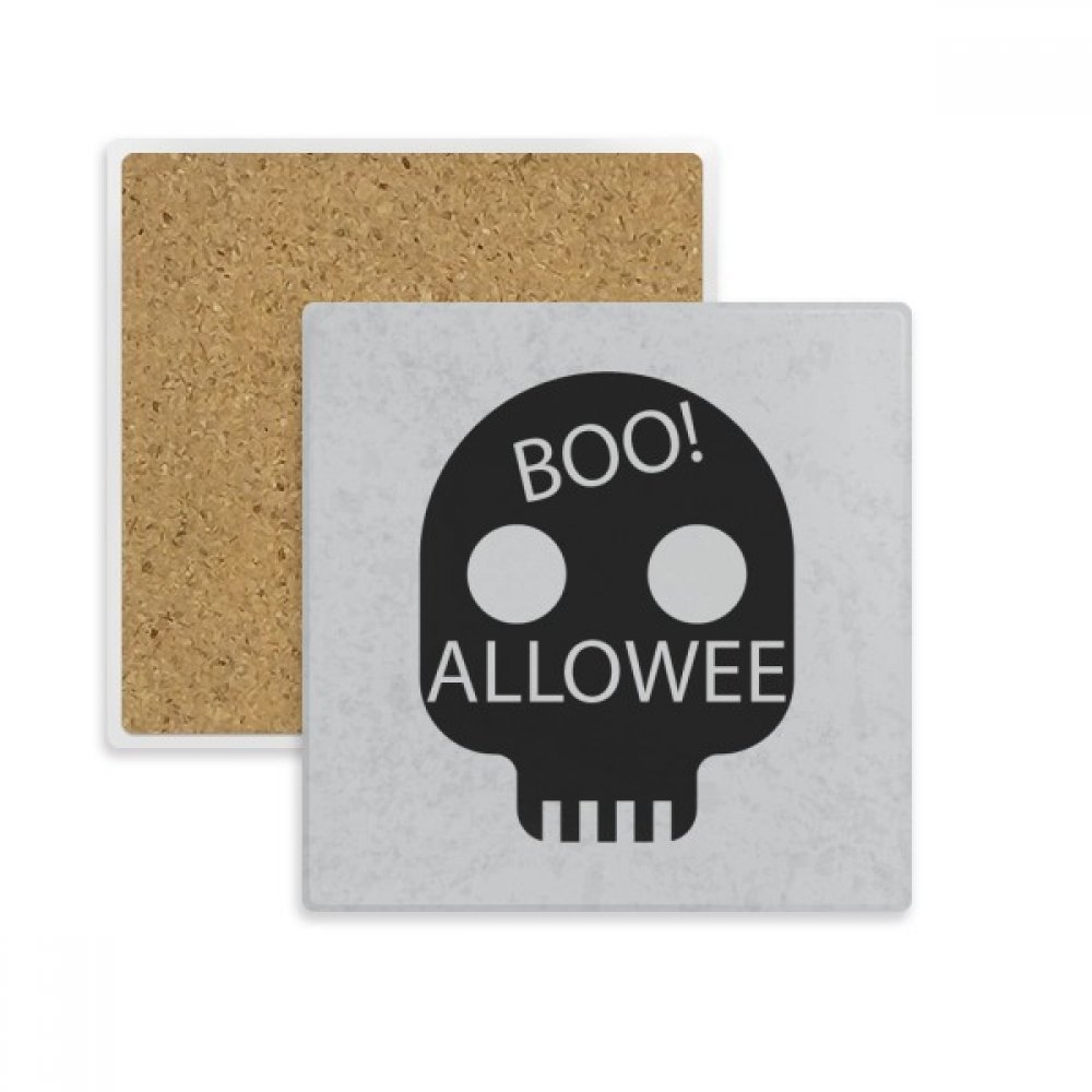 Crâne dessous de verre Halloween idéal pour décorer vos tables de fête effrayantes