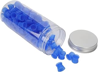 Tattoo Pigment Cups, Stable Standing Disposable Prevent Falling Suction Cup Tattoo Ink Pigment Cups S Size for Tattoo Shop (Small Blue)