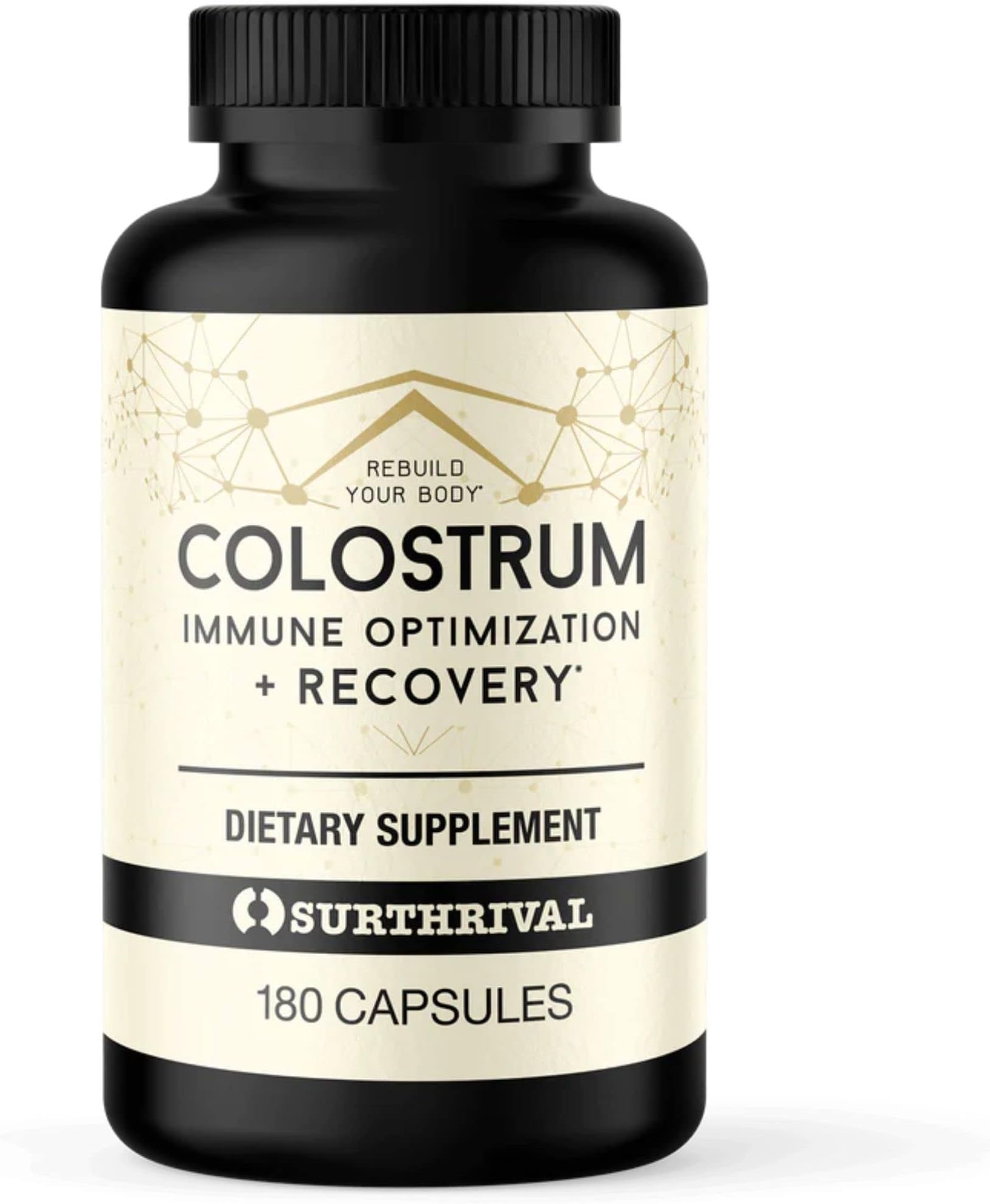 - Surthrival: Colostrum Powder Capsules (180 Count), Immune Optimization & Recovery, Dietary Supplement, Gut Health, Immune Support, Keto Friendly