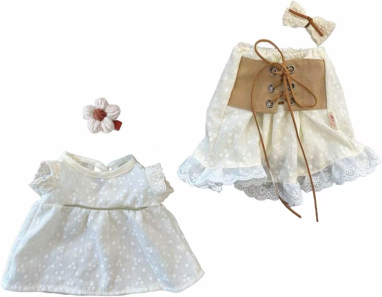 20-inch Plush Animal Dress Set:Dress Hair Clip 4-Piece Set for 47cm Huge Bartholomew Bear Animal Clothing Doll Dress (NO Doll)