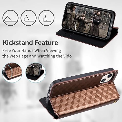 Miniatura 2 de Compatible with Honor X7 Case,Compatible with Honor Play 30 PlusPlay 30+ CMA-LX2 CMA-AN00 PU Leather Kickstand with Card Holders Flip Magnetic