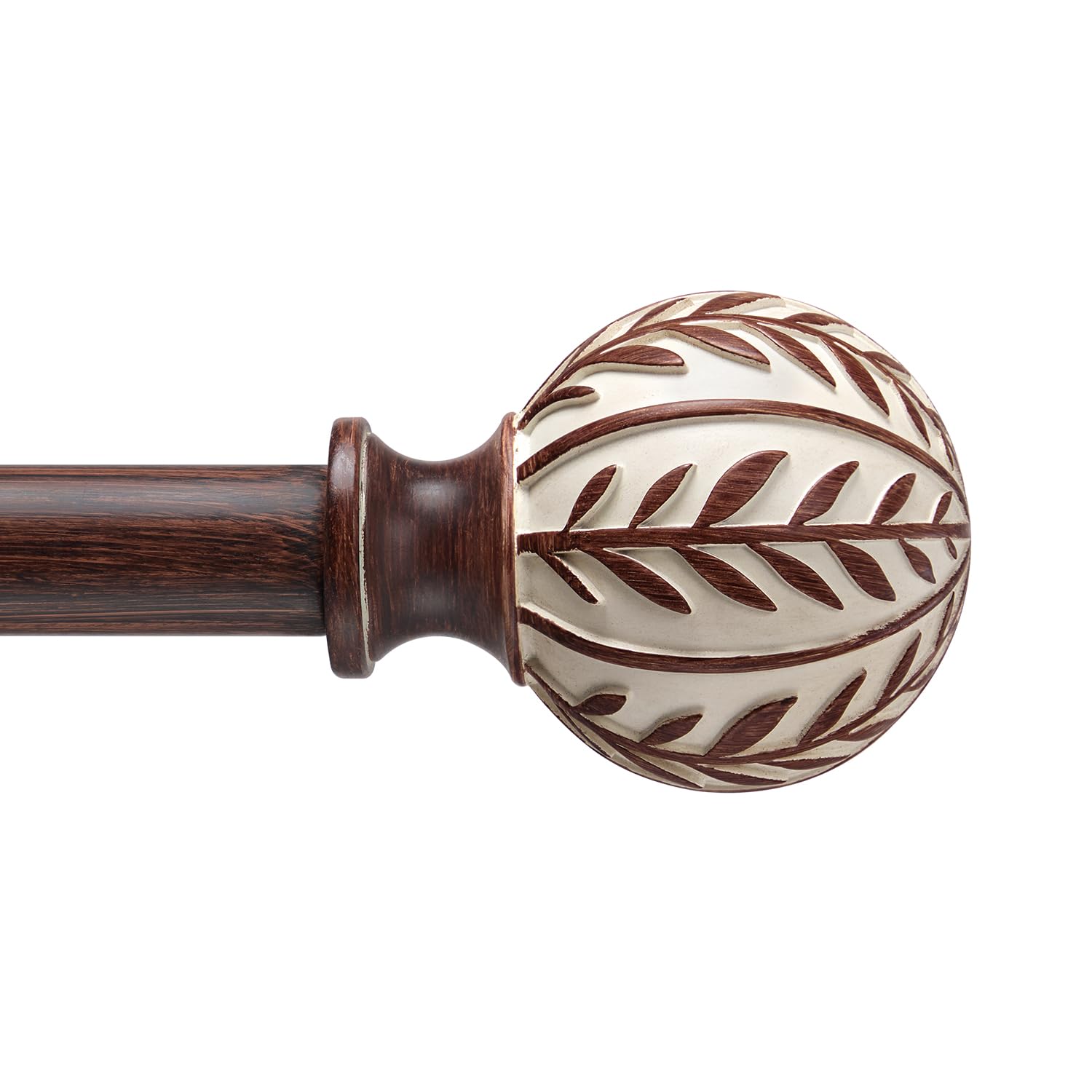 Boho Wood Curtain Rods - Rustic & Adjustable -18