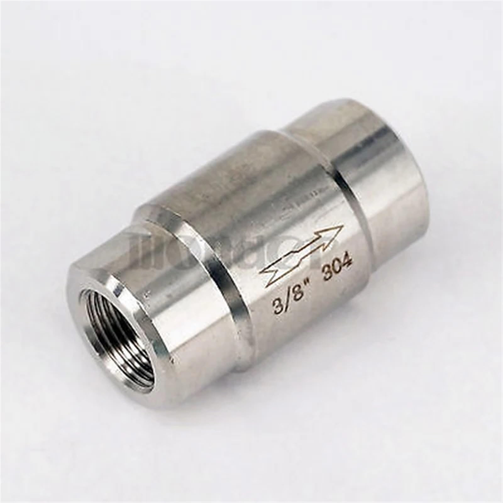Valvola di ritegno unidirezionale con valvola a molla in linea non ritorno da 3/8" femmina in acciaio inossidabile 304 64 bar