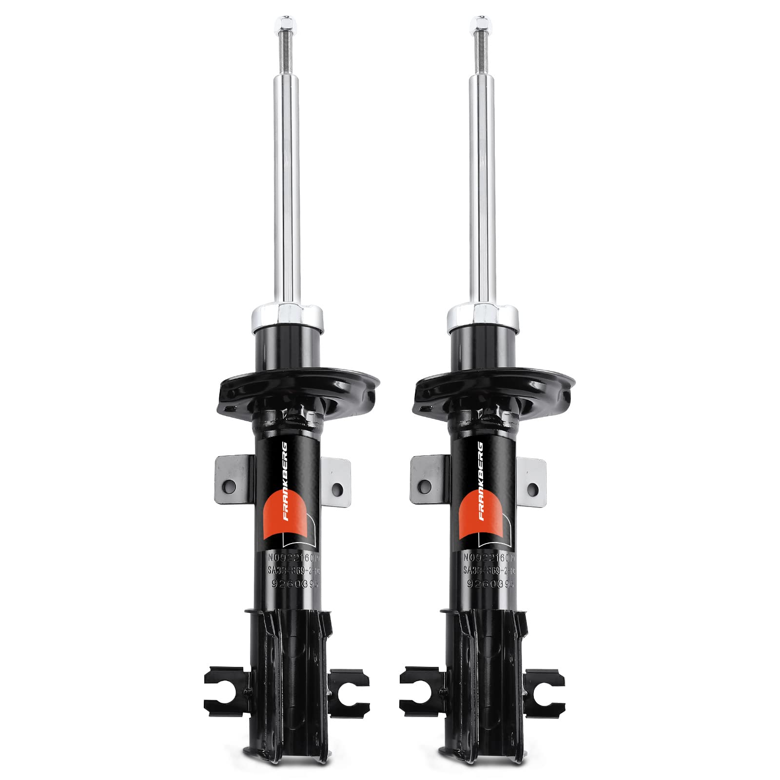 Frankberg 2 amortiguadores delanteros 533 mm presión de gas 16455 | Compatible con: Stilo 192, Stilo Multi Wagon 192