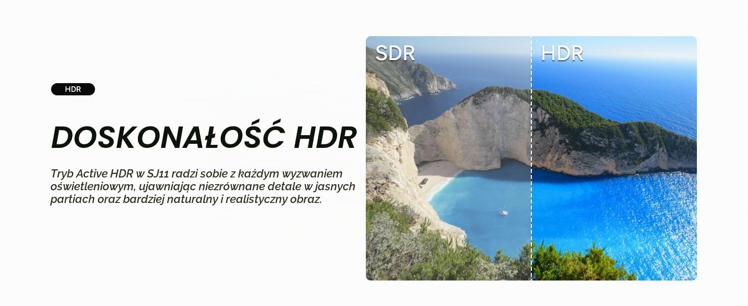 SJCAM Kamera sportowa SJ11 Active 4K WiFi, czarna