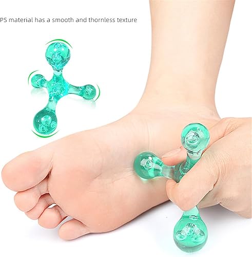 Miniatura 5 de Herramientas de masaje de punto gatillo  2 bolas de masaje automático de 4 puntos de presión, masajeador manual para aliviar el dolor de tejido