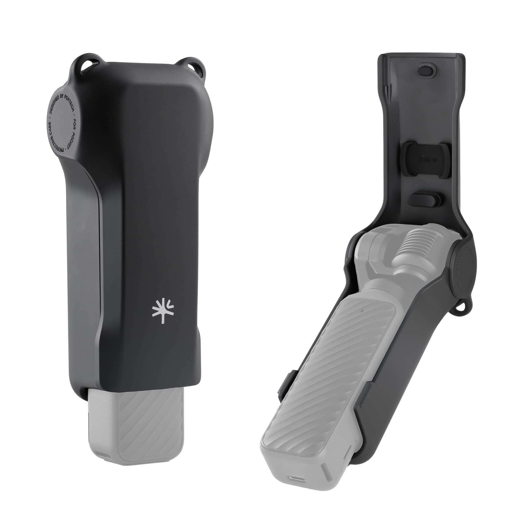 PGYTECH Etui Ochronne do DJI Osmo Pocket 3/Pocket 4/Xtra Muse, Czarny | Pełna Obudowa Ochronna Osłona Gimbala ze Gniazdami na Karty MicroSD i Filtry, Akcesoria do Kamer