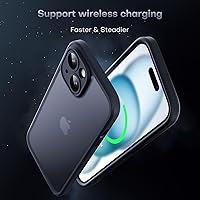 Vista 557 de TOCOL Funda magnética para iPhone 15 Pro Max, protección completa mejorada de la cámara, compatible con Magsafe, protección contra caídas, funda