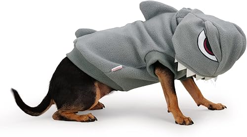 Miniatura 7 de Frienperro Ropa de perro para perros pequeños, hembra, niño, sudadera con capucha de algodón para perro pequeño, disfraz de tiburón para perro, ropa