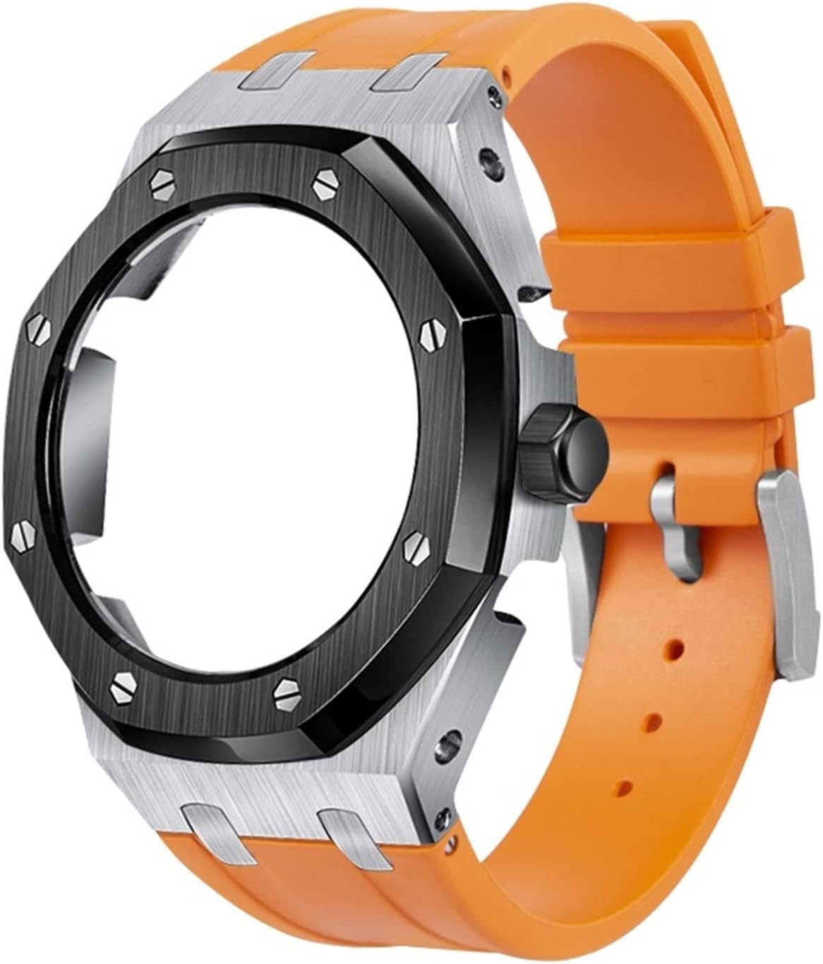 Soft Silicone Strap Metal Case For GA2100-1AJF Mod Retrofit Kit