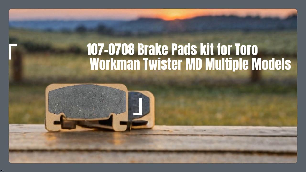 Amazon.com: Melinokay Brake Disc Pads Kit 107-0708 for Toro