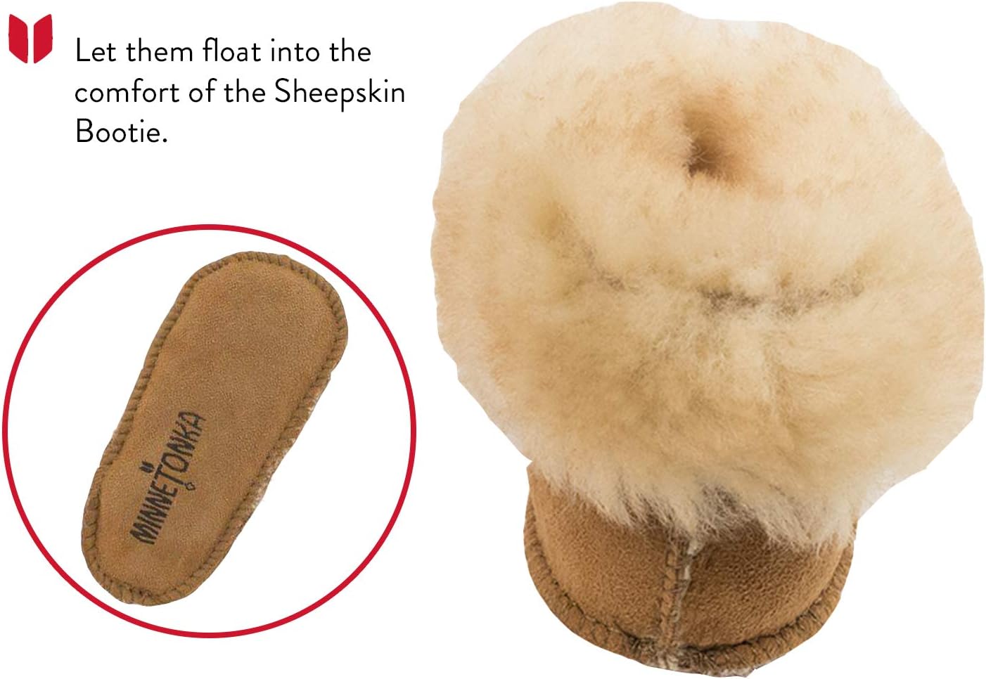 Minnetonka Sheepskin Bootie (Infant/Toddler)