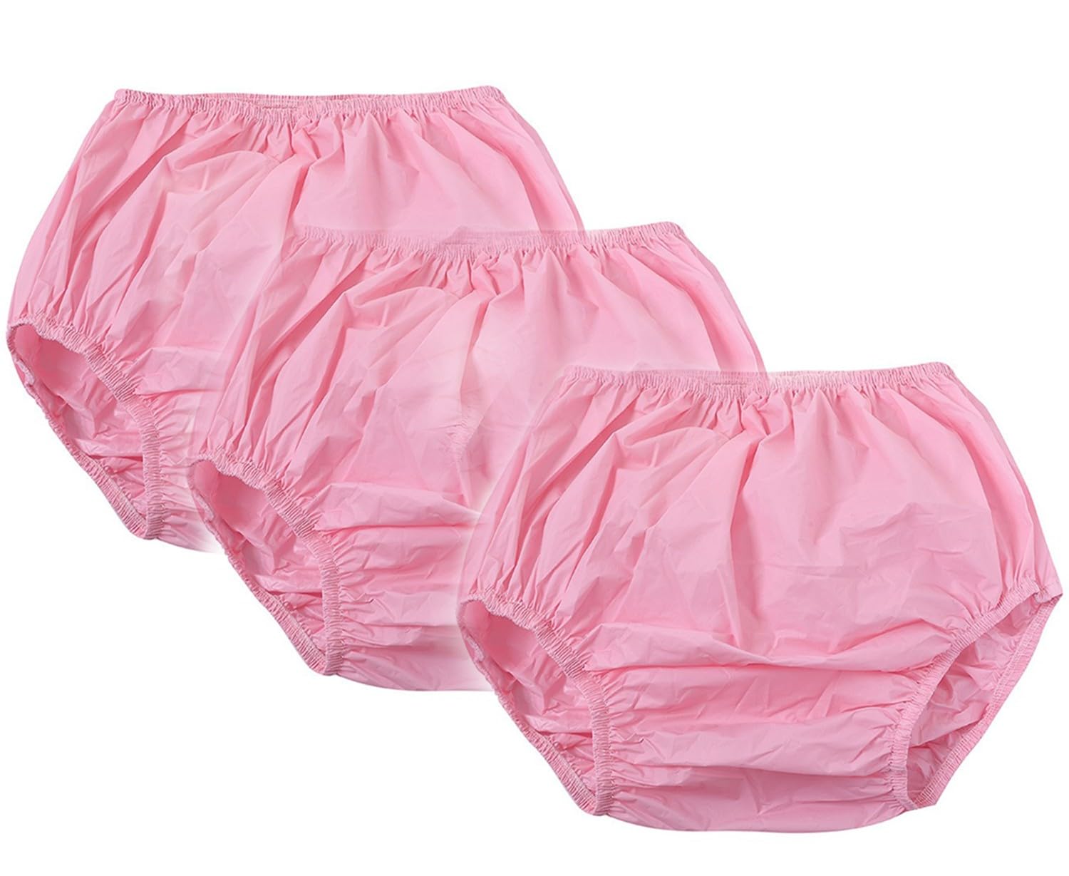 Mutande In Plastica Mutande Lavabili E Impermeabili Per Incontinenza, Pannoloni Per Anziani A Mutandina Pannolini Coprenti Per Anziani, Uomini E Donne Adulti, Confezione Da 3 Pezzi C,Waist 60cm