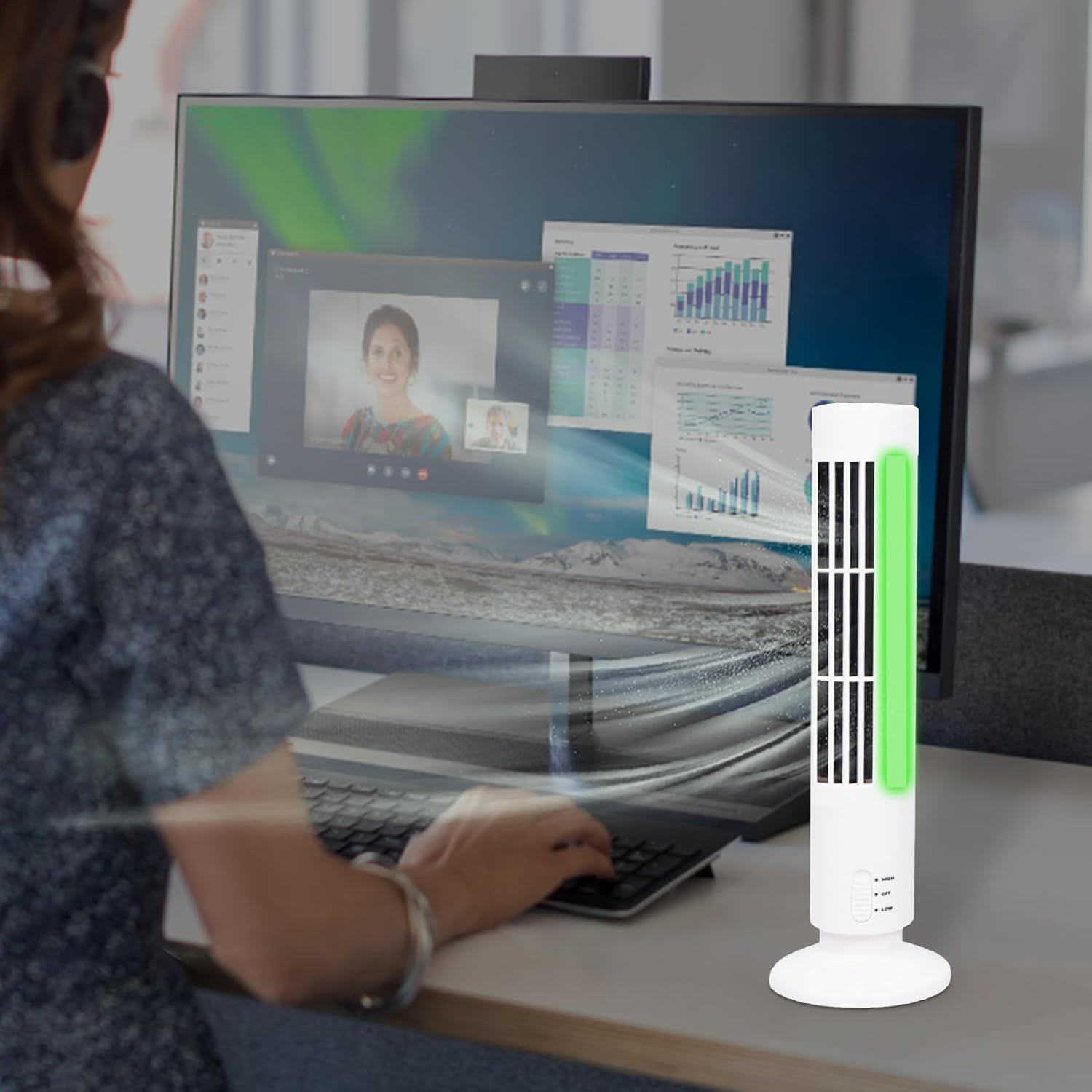 Household Tower Fans (white)