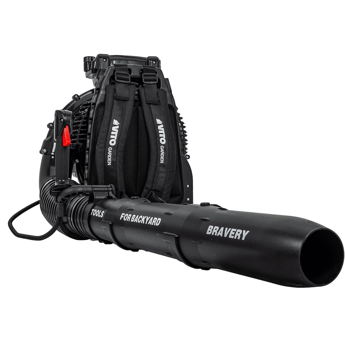 VITO - Souffleur de Feuilles Sac à Dos Moteur 2T 3.6CV 76Cm3 0,43 m³/s