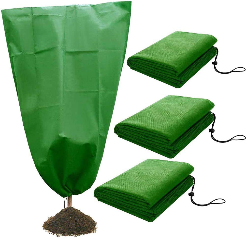 Heavy Duty Plant Cover Warm Worth Frost Protection Bag/Blanket/Jacket,Shrubs Trees from Being Damaged,Bad Weather Pests for Season Extension Frost Protection,60gsm,2-Pack