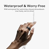 Vista 7 de Anillo inteligente Smring, anillo de seguimiento de fitness, monitor de frecuencia cardíaca rastreador de salud para mujeres/hombres, IP68—sin