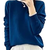 Cozy Cashmere Sweaters for Women Warm Long Sleeve Classic Crew Neck Pullover Sweater Tops Fall Winter Causal Clothes