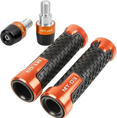 Miniatura 4 de Extremos de barra de mano de motocicleta con contrapeso para MT-03 MT 03 2006-2019 2018 MT03 Agarraderas Tapa de enchufe de equilibrio