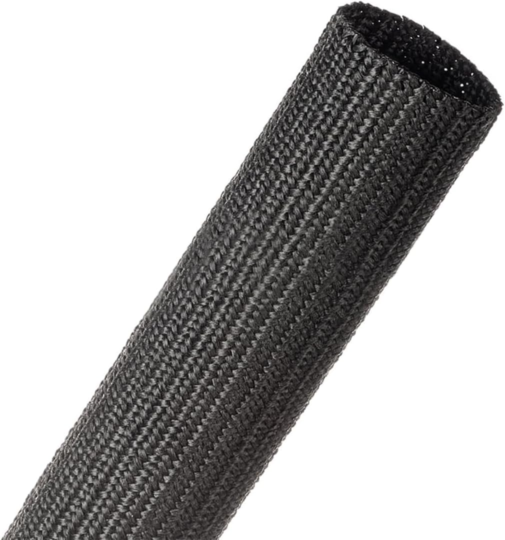 Techflex Dura Braid Extreme Abrasion Resistance Braided Sleeving - 5/8" - 100 Feet - Black