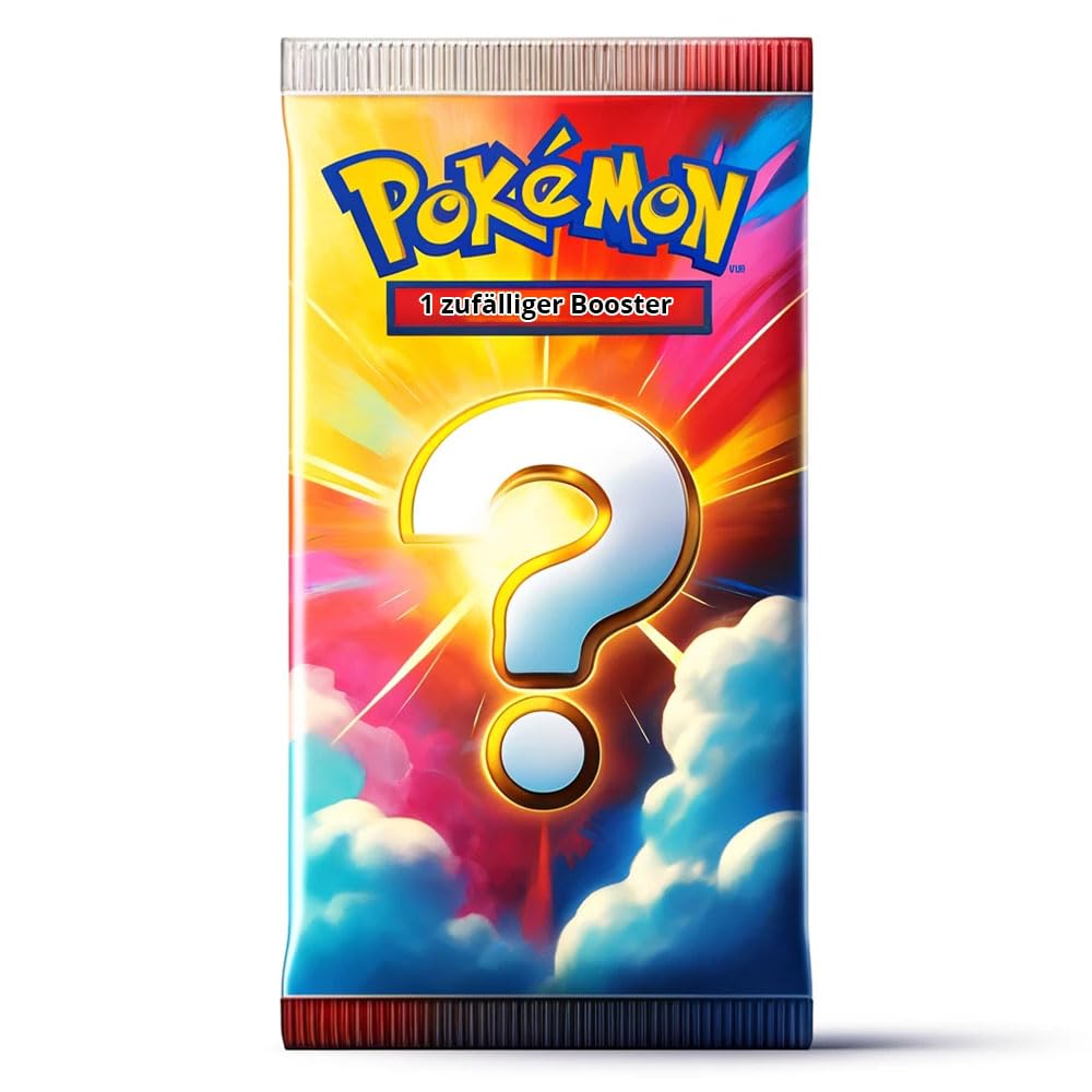 Pokemon Booster English Random Pack TCG Trading Cards - Number to Choose + Sticker opasladen (1 Random Booster Pack)