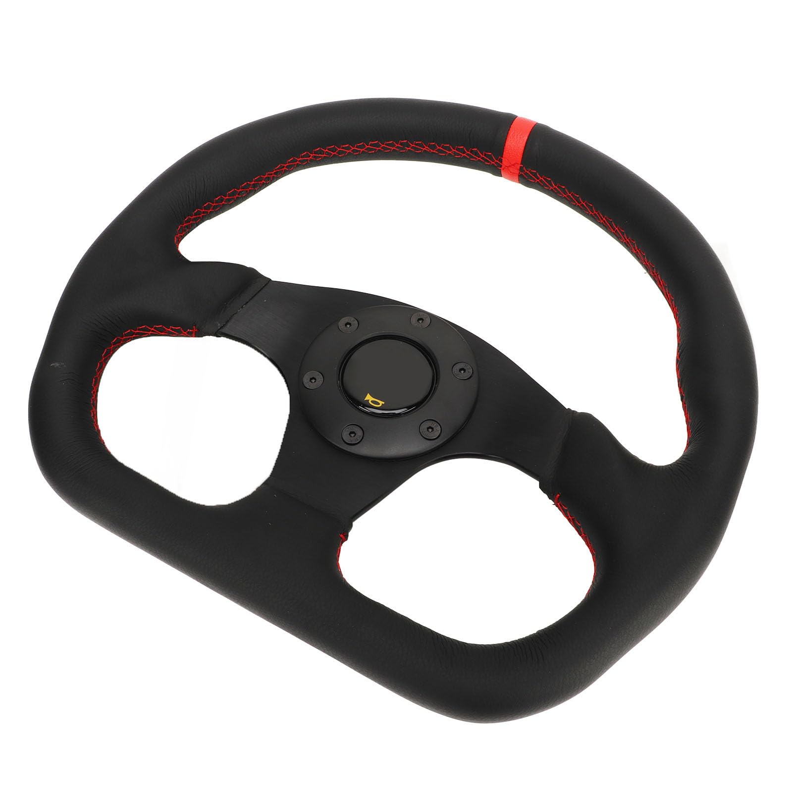 Volante Sportivo Universale Asudaro | In PU E Lega Alluminio | Diametro 35,5 Cm | Per Auto E Kart - Foto 5