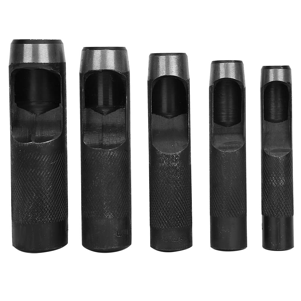Cryfokt Ergonomischer Lederstanzer aus der Craft Collection. Präzises Stanzhandwerkzeug für Bastler. 15-Loch-Stanzer (15 Stück (3-25 mm))