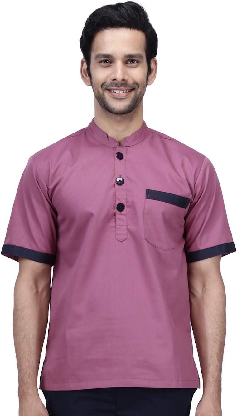 UNIFORM CRAFTUNIFORM CRAFT Polyester cotton Mens Support Staff Shirt (S-38, PLUM)