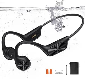 Swimming Headphones,Bone Conduction Headphones Bluetooth 5.4,IPX8 Waterproof,32G Memory Sports Headphone,Underwater Headphone with MP3-Player for Swim,Open Earphones for Swimming Running asin的图片