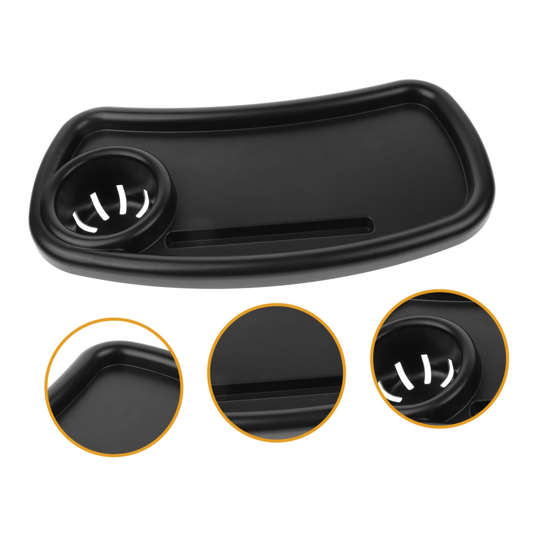 Vassoio Organizer in Plastica Portabicchieri e Snack Staccabile per Facile e Resistente Accessorio Pratico per Passeggini