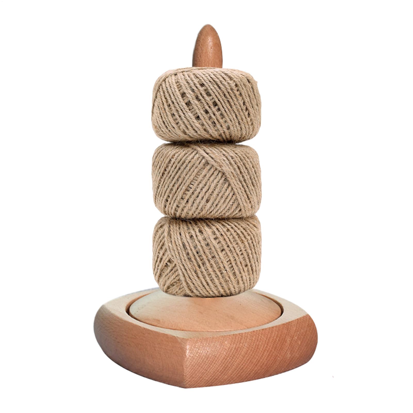 Porte-fil en bois portable pour tricot et crochet en atelier