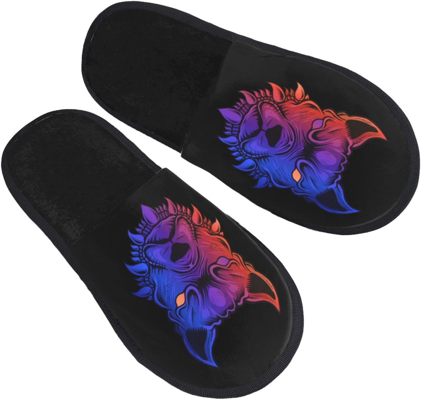 Shoes Dog Head With Neon Color Anti-Skid Slippers Comfy Cotton Slippers For Big Kid Winter Adult