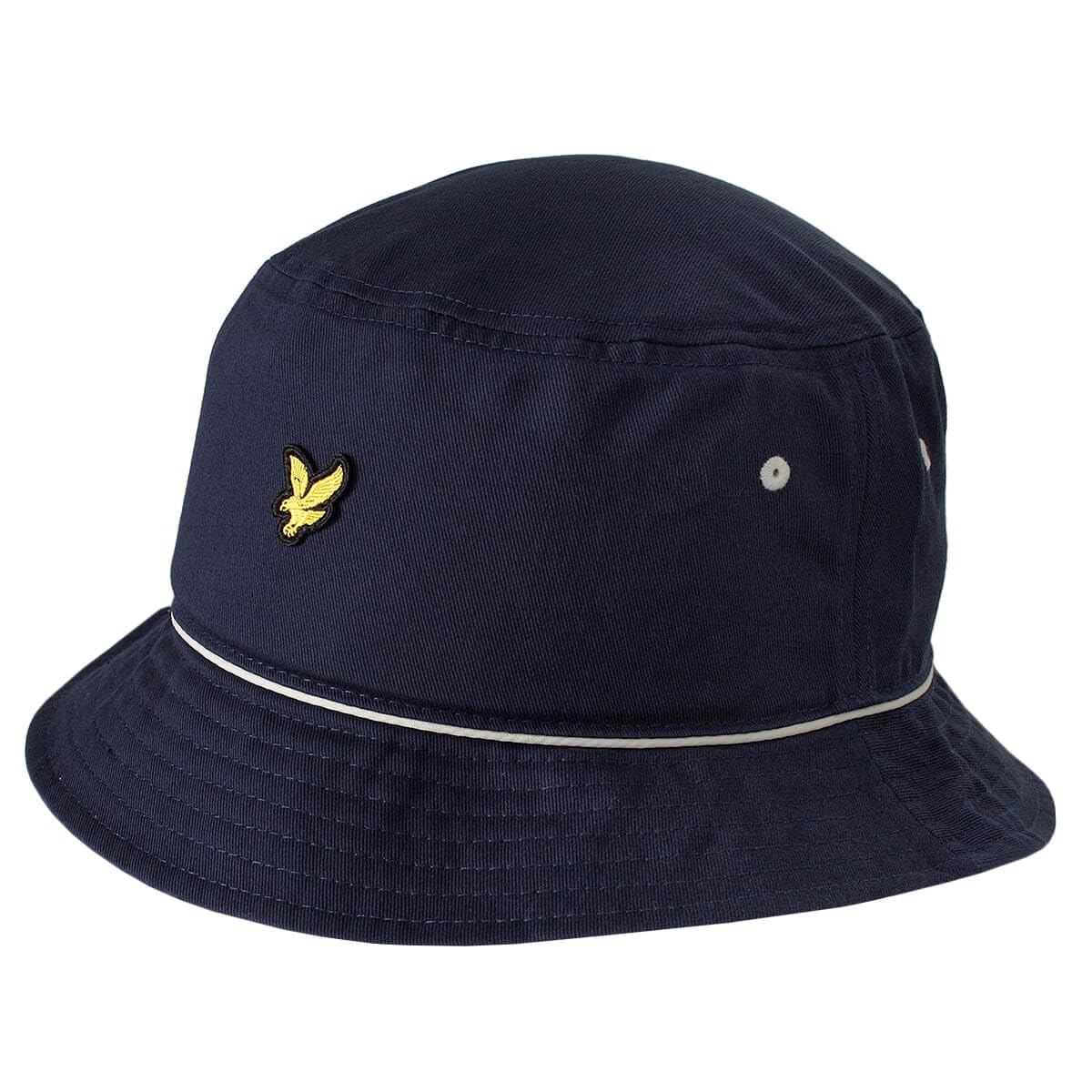 Lyle & Scott Mens Piped Bucket Hat - Dark Navy - One Size