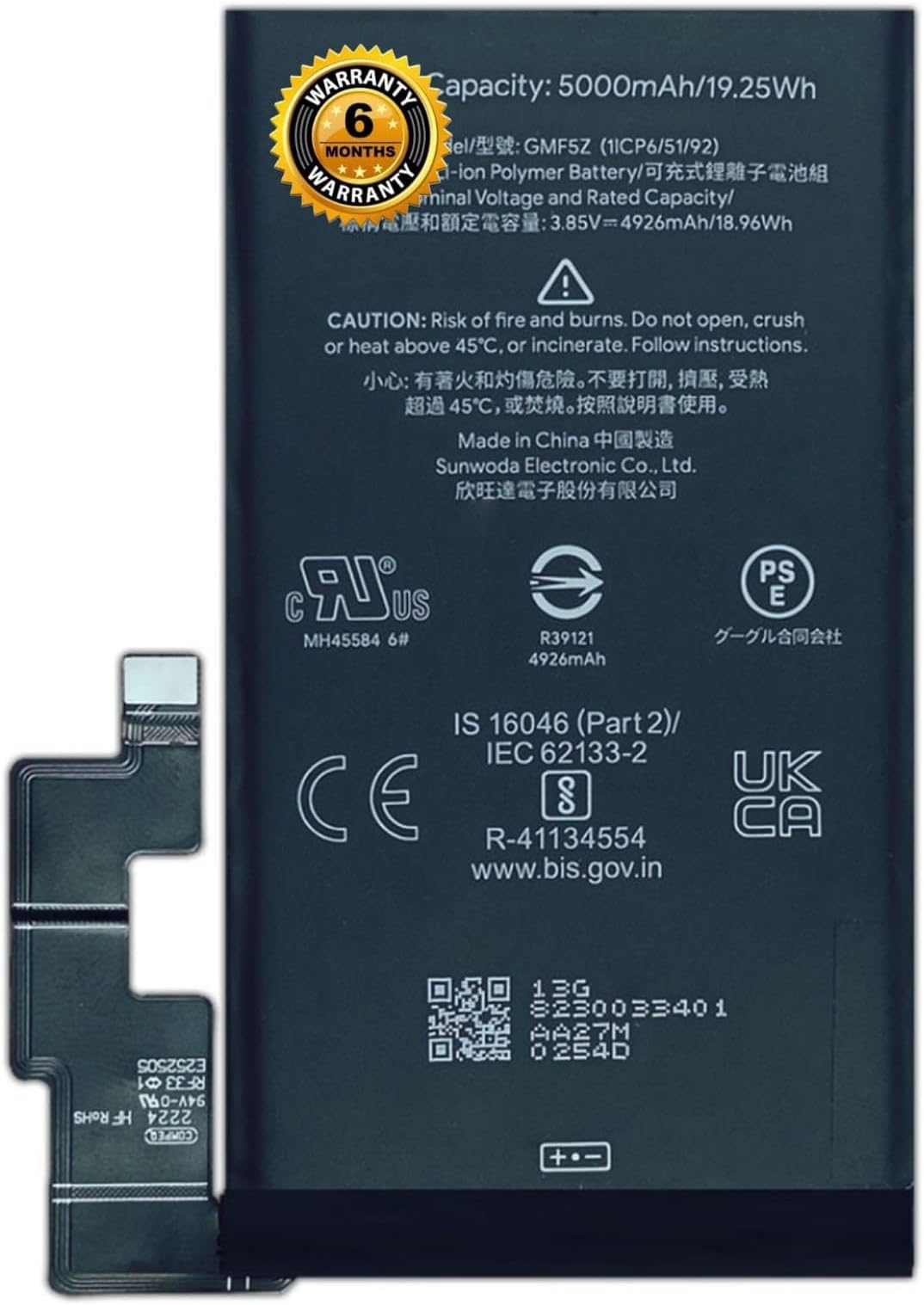 Originals® Original GMF5Z Battery for Google Pixel 7 Pro Battery with 6 Month Warranty****(TIP50)