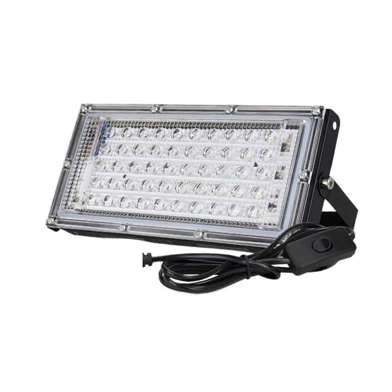 JOLIANE UV Floodlight Lights 50W 100W LED Stage Blacklight Ultraviolet Flood Effect Light for Halloween Xmas Dance DJ Disco Party Bar(50W)