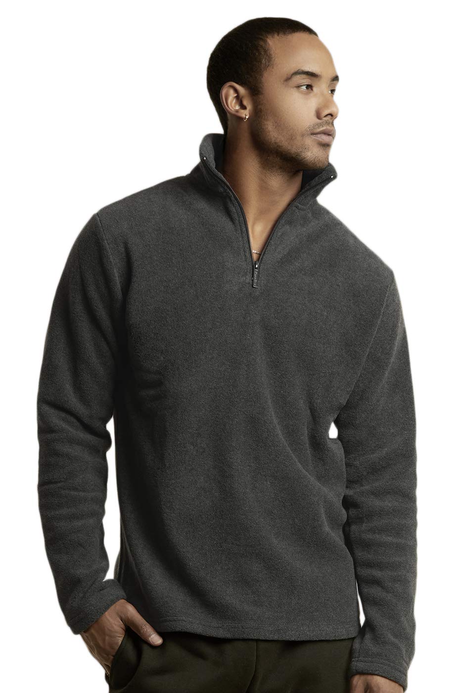 Knocker Men's Polar Fleece Quarter Zip Pullover