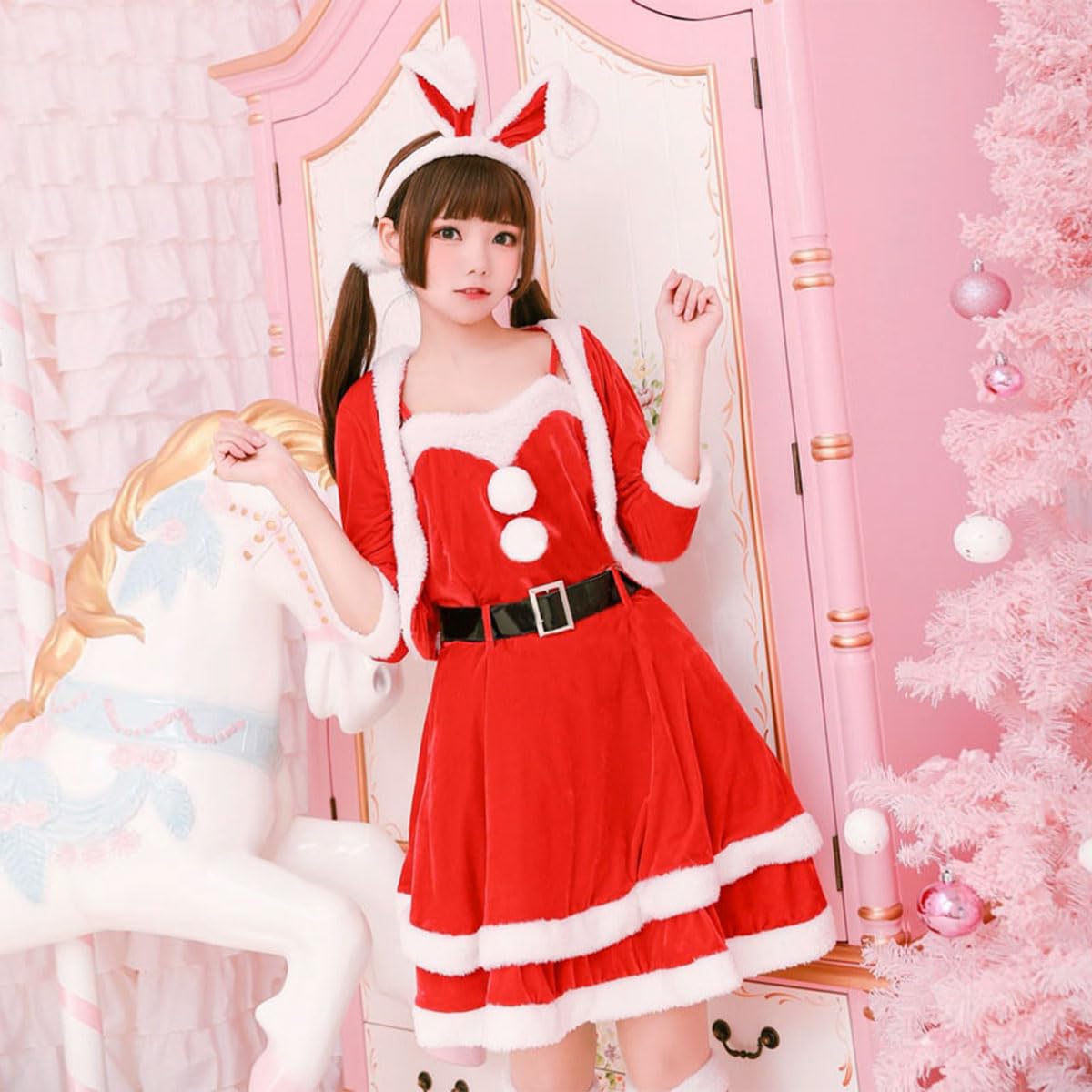 Amazon.co.jp: 【 ハイクオリティ 】monoii サンタ コスプレ 女性