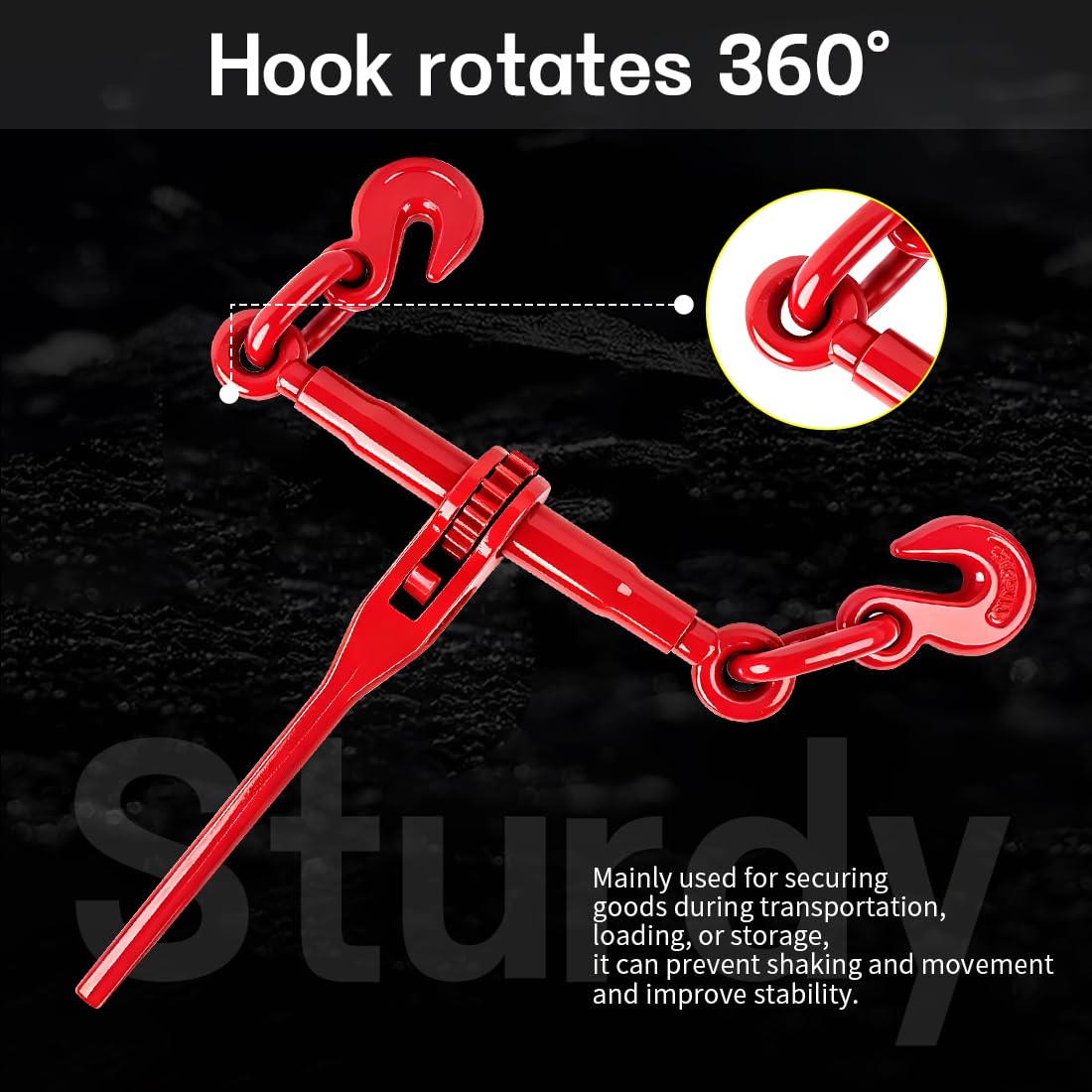 Ratchet Load Binders - Heavy Duty Chain Binders -9