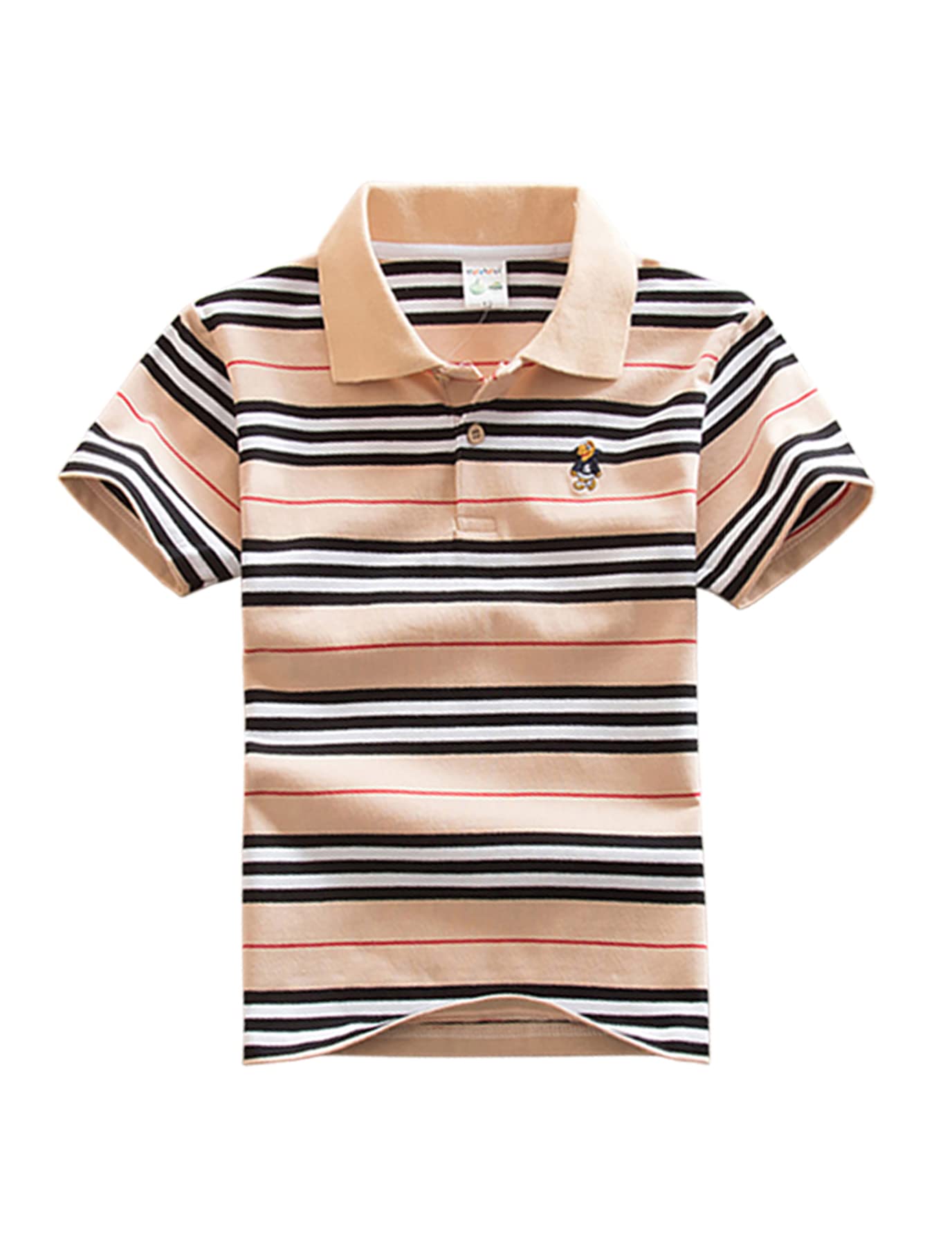 DEBAIJIA Polo Niño Manga Corta Niños Camisetas Top 1-12T Algodón Polo Deportiva Verano Moda Casual Transpirable