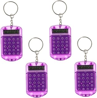 EXQUIMEUBLE 4 Peças Chaveiro Calculadora Bolsa Tote Da Moda Bolsa De Computador Mini Bolsa Pequena Calculadora Chaveiro Mini Calculadora Chaveiro Mini Calculadora De Bolso Chaveiro Criativo
