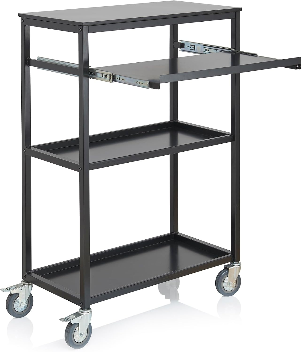 Guidecraft A/V Heavy-Duty Rolling Laptop Cart: Multi Purpose Storage Cart, Office Furniture and School Supply