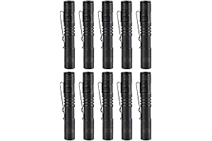 Tileon Led Penlight Flashlight, 10Pcs Mini Pen Flashlight Tactical