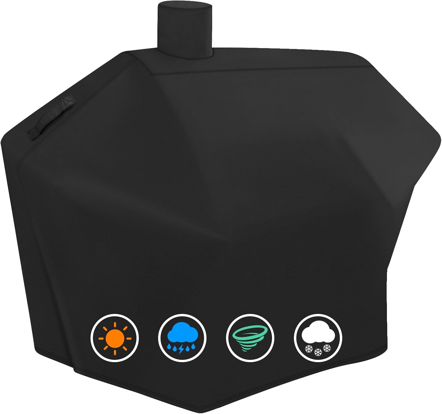 Heavy Duty Grill Cover Fit Dyna-Glo DGN486DNC-D DGN486SNC-D, DGN576DNC-D DGN576SNC-D Premium Large Charcoal Grill Cover, Black