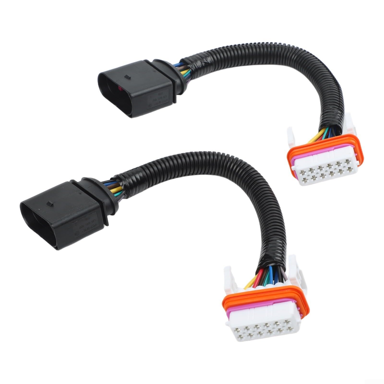 2 adattatori per cablaggio per fari TOUAREG 2004-2007, ricambio 7L6971071A, connettore in plastica per una facile installazione